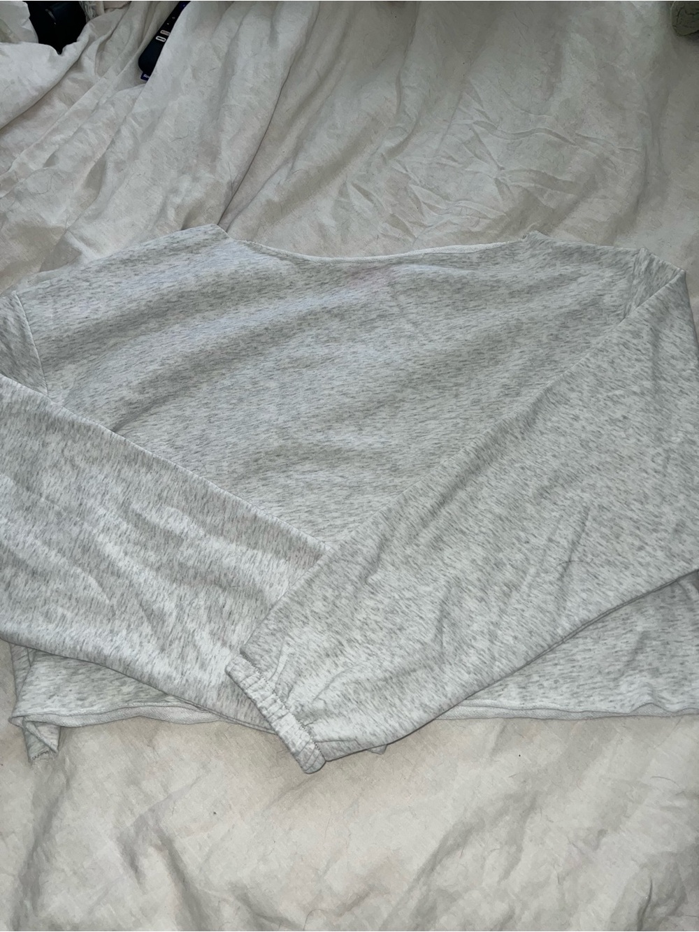Edikted Pink Label Light Gray Knit Top